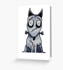 Tim Burton Dog Greeting Card