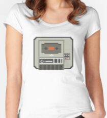 Commodore 64 Datasette Tape Recorder Women's Fitted Scoop T-Shirt