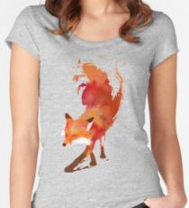 Vulpes Vulpes Tailliertes Rundhals-Shirt