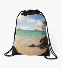 Lanikai Beach 1 - Oahu Hawaii Drawstring Bag