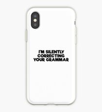 Geek Grammar School Smart Funny T-Shirts iPhone Case