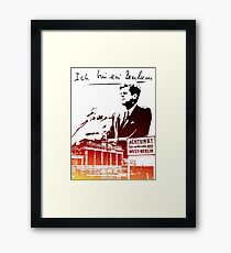 Ich bin ein Berliner, Berlin Wall, T-shirt Framed Print