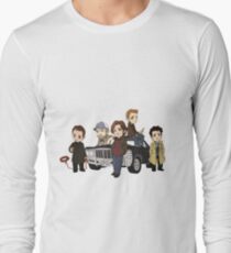 Supernatural Cartoon Design Long Sleeve T-Shirt