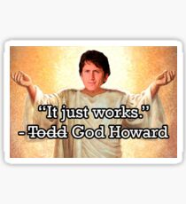 God Howard Sticker