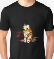 Calvin and Hobbes Big Hugs Nebula Unisex T-Shirt