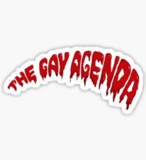 Pegatina La agenda gay