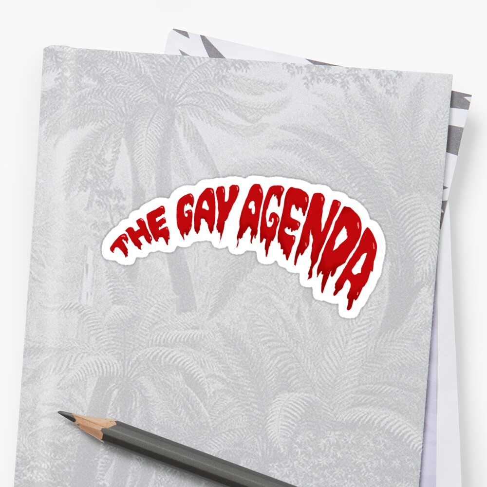 The Gay Agenda Stickers By Pookie02 Redbubble 7071