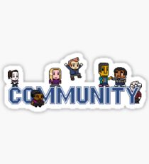 Community Logo with Characters Sticker