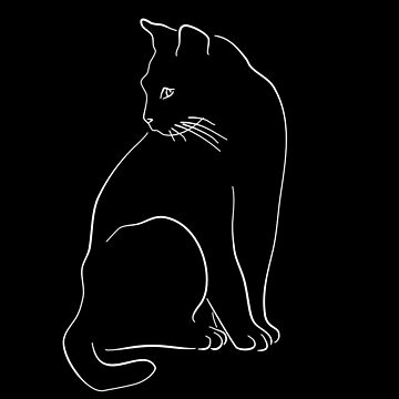 Kawaii Kitty Cat Art Print