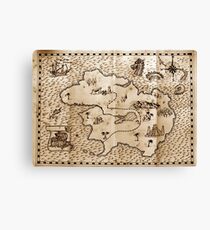 Pirate treasure map Canvas Print