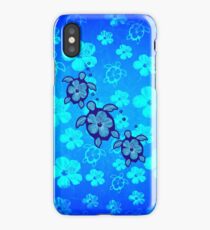 3 Hawaiian Honu And Hibiscus iPhone Case