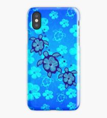 3 Hawaiian Honu And Hibiscus iPhone XS Case
