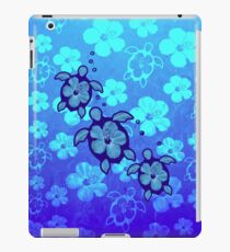 3 Hawaiian Honu And Hibiscus iPad Case/Skin