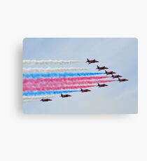 Red Arrows Over Lyme, Dorset.UK Canvas Print
