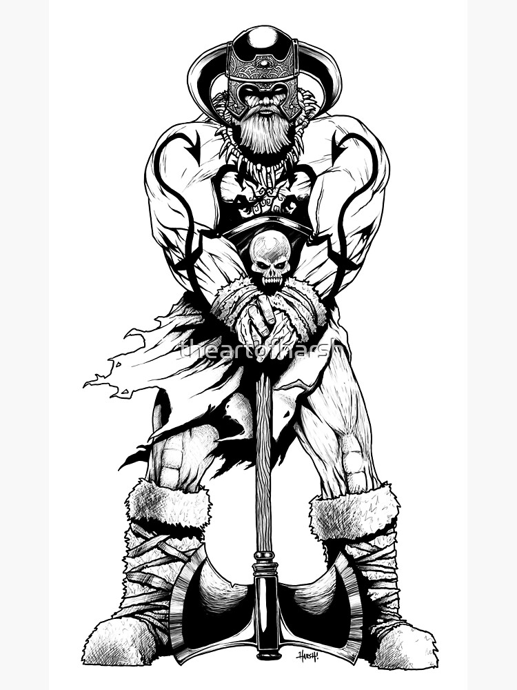 "Viking Warrior" Art Print by theartofharsh | Redbubble