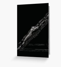 On the Bondage Rack Greeting Card