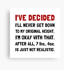 Original Weight Canvas Print