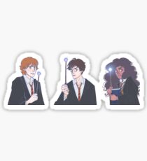 The Golden Trio in the Great Hall Sticker