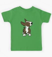 English Bull Terrier Pup Brown Kids Tee