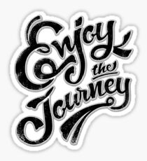 Enjoy the Journey - Motivational Quote Lettering Design Sticker