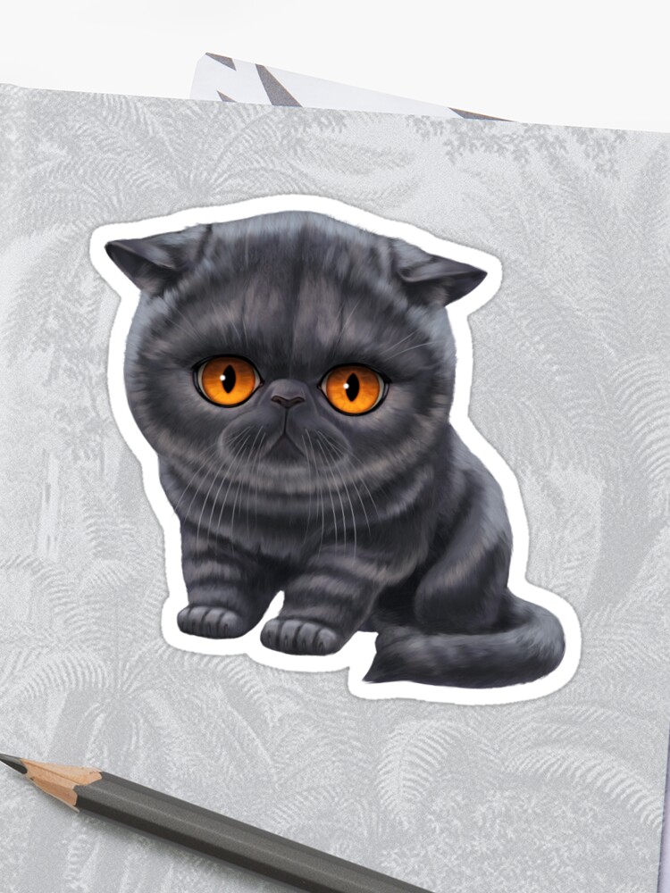 Cataclysm Exotic Shorthair Kitten Classic Sticker By