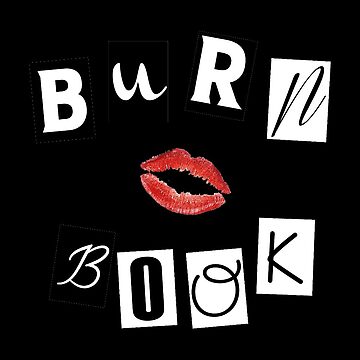 Burn Book SVG PNG -   Book letters, Mean girls burn book, Mean girls