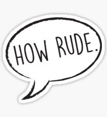 Thought Bubble: How Rude Sticker
