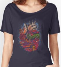 Camiseta ancha para mujer corazón del mar