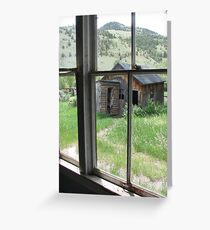 Ghost's view, Bannack, Montana Greeting Card