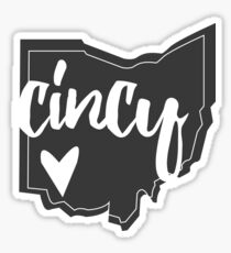 Cincy, Cincinnati, Ohio - Grey Sticker