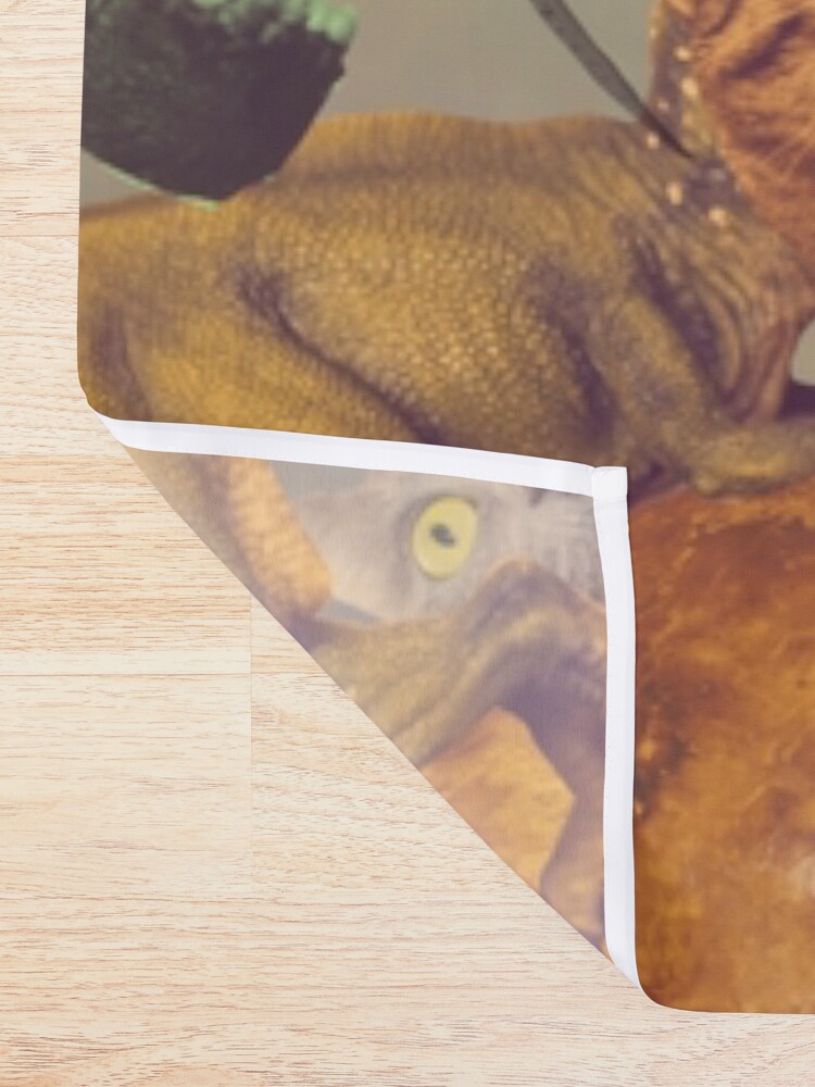 Alternate view of Meowosaurus Shower Curtain