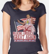 Making America Great Again! Donald Trump (IDIOCRACY) Women's Fitted Scoop T-Shirt