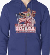 Making America Great Again! Donald Trump (IDIOCRACY) Zipped Hoodie