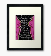 Survivor mind breast cancer Framed Print