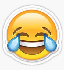 Crying laughing emoji Sticker