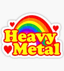 Funny Heavy Metal Rainbow Sticker