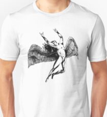 ICARUS THROWS THE HORNS - black ***find hidden gems in my portfolio*** Unisex T-Shirt