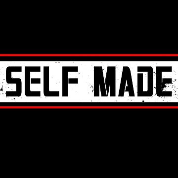 Self Made Script Logo Sticker for Sale by dariusone