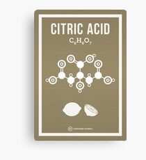 Citric Acid Canvas Print