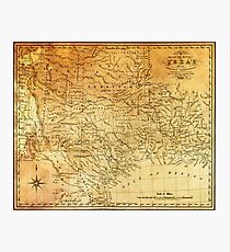 MAP of the REPUBLIC of TEXAS 1841 Photographic Print