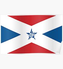 Keine Helden mehr Santa Destroy Flag Poster