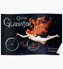 GLADIATOR CYCLES - PARIS 1895 Poster