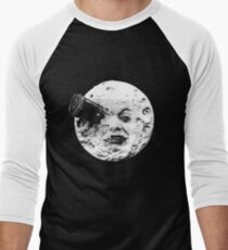 Camiseta ¾ estilo béisbol Un viaje a la luna (Le Voyage Dans La Lune) - solo cara