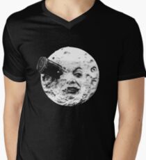 A Trip to the Moon (Le Voyage Dans La Lune) - face only Men's V-Neck T-Shirt