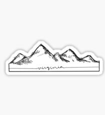 Virginia Mountains Sticker Sticker
