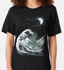 The Wave Off R'lyeh Slim Fit T-Shirt
