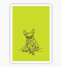 Green Frenchie Sticker