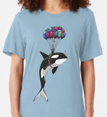 Big Orca, Bigger Dreams Slim Fit T-Shirt