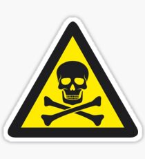 Skull Danger Zone logo original sticker Sticker