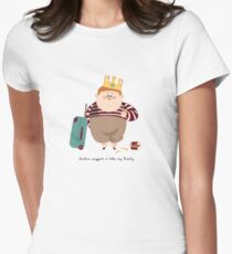 Chicken Nuggets Is Like My Family Women's Fitted T-Shirt
